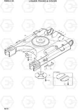 6410 LOWER FRAME & COVER R380LC-9A, Hyundai