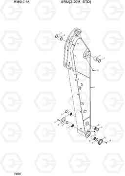 7200 ARM(3.20M, STD) R380LC-9A, Hyundai