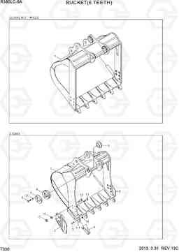 7330 BUCKET(6 TEETH) R380LC-9A, Hyundai