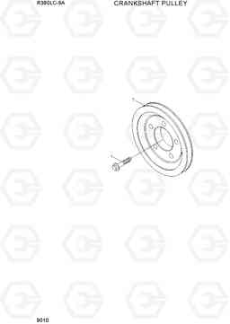 9010 CRANKSHAFT PULLEY R380LC-9A, Hyundai