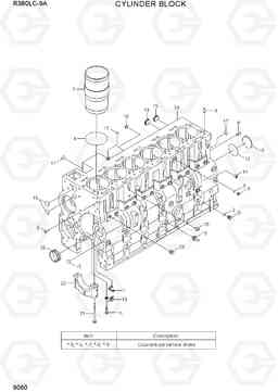 9060 CYLINDER BLOCK R380LC-9A, Hyundai