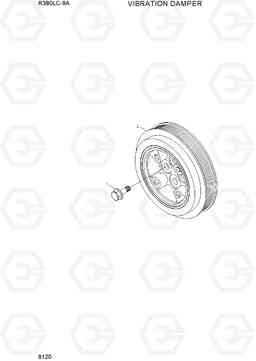 9120 VIBRATION DAMPER R380LC-9A, Hyundai