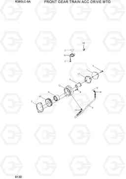 9130 FRONT GEAR TRAIN ACC DRIVE MTG R380LC-9A, Hyundai