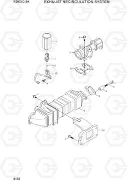 9170 EXHAUST RECIRCULATION SYSTEM R380LC-9A, Hyundai