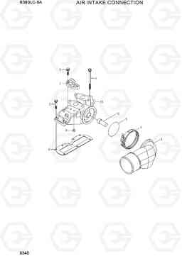 9340 AIR INTAKE CONNECTION R380LC-9A, Hyundai