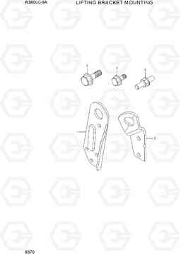 9370 LIFTING BRACKET MOUNTING R380LC-9A, Hyundai