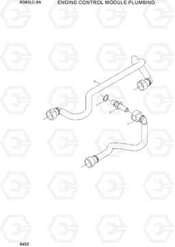 9450 ENGINE CONTROL MODULE PLUMBING R380LC-9A, Hyundai