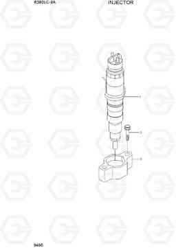 9490 INJECTOR R380LC-9A, Hyundai