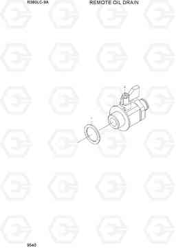 9540 REMOTE OIL DRAIN R380LC-9A, Hyundai