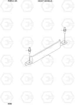 9580 HEAT SHIELD R380LC-9A, Hyundai