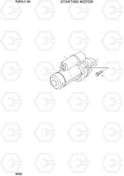 9590 STARTING MOTOR R380LC-9A, Hyundai