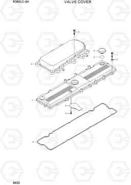 9630 VALVE COVER R380LC-9A, Hyundai