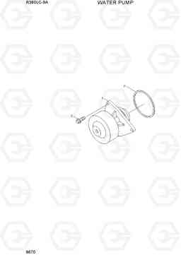 9670 WATER PUMP R380LC-9A, Hyundai