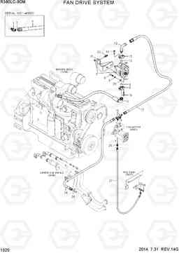 1020 FAN DRIVE SYSTEM R380LC-9DM, Hyundai