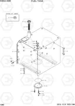 1080 FUEL TANK R380LC-9DM, Hyundai