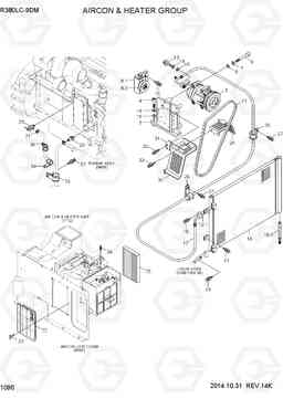 1090 AIRCON & HEATER GROUP R380LC-9DM, Hyundai