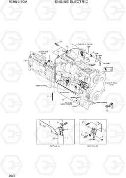 2040 ENGINE ELECTRIC R380LC-9DM, Hyundai