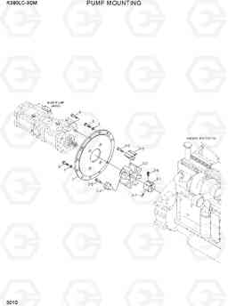 3010 PUMP MOUNTING R380LC-9DM, Hyundai