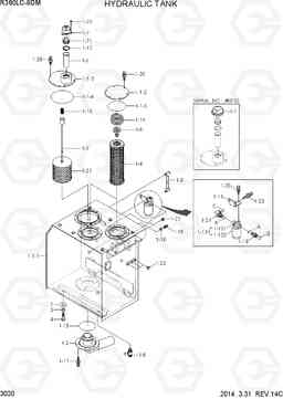 3020 HYDRAULIC TANK R380LC-9DM, Hyundai