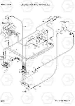 3270 DEMOLITION HYD PIPING(2/3) R380LC-9DM, Hyundai