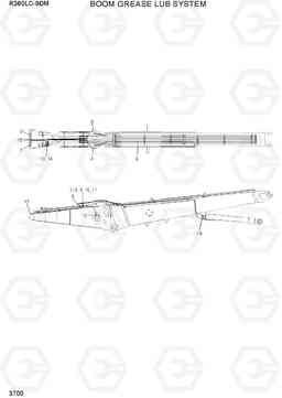 3700 BOOM GREASE LUB SYSTEM R380LC-9DM, Hyundai