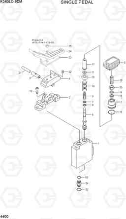 4400 SINGLE PEDAL R380LC-9DM, Hyundai