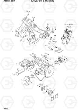 4600 CRUSHER ASSY(1/5) R380LC-9DM, Hyundai