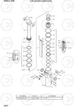 4610 CRUSHER ASSY(2/5) R380LC-9DM, Hyundai