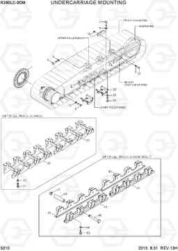 5010 UNDERCARRIAGE MOUNTING R380LC-9DM, Hyundai