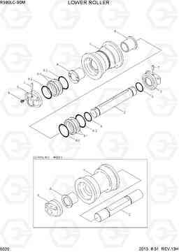 5020 LOWER ROLLER R380LC-9DM, Hyundai