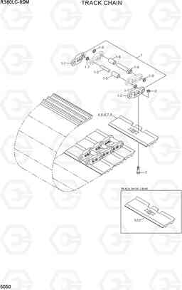 5050 TRACK CHAIN R380LC-9DM, Hyundai