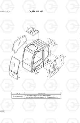 6025 CABIN A/S KIT R380LC-9DM, Hyundai