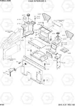 6100 CAB INTERIOR 3 R380LC-9DM, Hyundai