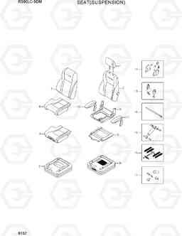 6152 SEAT(SUSPENSION) R380LC-9DM, Hyundai