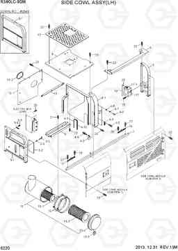 6220 SIDE COWL ASSY(LH) R380LC-9DM, Hyundai