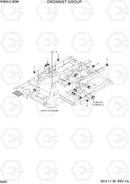 6300 GROMMET GROUP R380LC-9DM, Hyundai