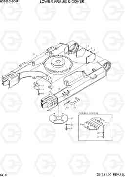 6410 LOWER FRAME & COVER R380LC-9DM, Hyundai