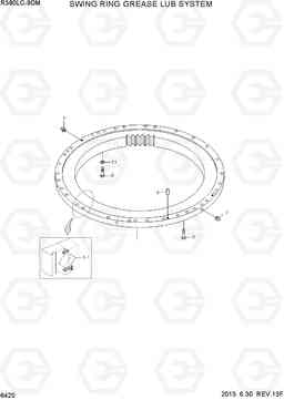 6420 SWING RING GREASE LUB SYSTEM R380LC-9DM, Hyundai