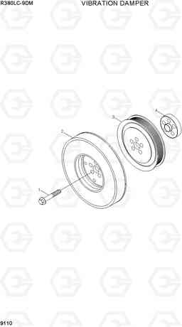 9110 VIBRATION DAMPER R380LC-9DM, Hyundai