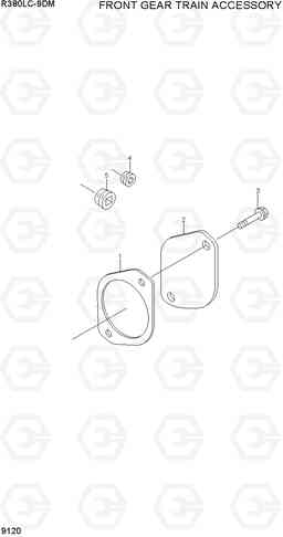 9120 FRONT GEAR TRAIN ACCESSORY R380LC-9DM, Hyundai