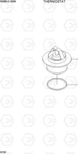 9130 THERMOSTAT R380LC-9DM, Hyundai