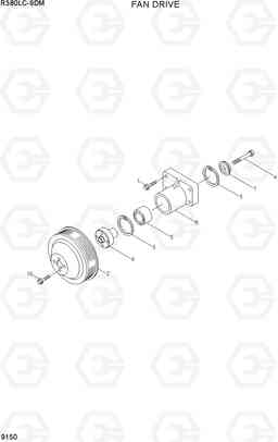 9150 FAN DRIVE R380LC-9DM, Hyundai