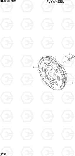 9240 FLYWHEEL R380LC-9DM, Hyundai