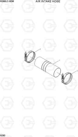 9280 AIR INTAKE HOSE R380LC-9DM, Hyundai