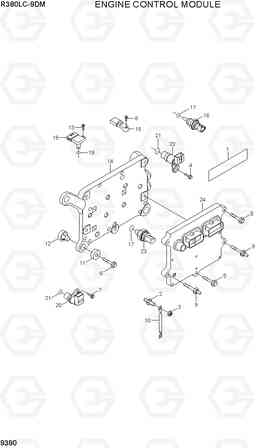 9390 ENGINE CONTROL MODULE R380LC-9DM, Hyundai