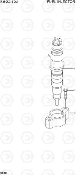 9430 FUEL INJECTOR R380LC-9DM, Hyundai