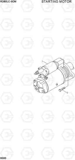 9500 STARTING MOTOR R380LC-9DM, Hyundai