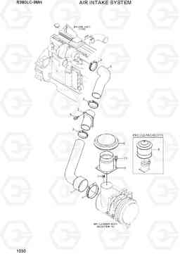 1030 AIR INTAKE SYSTEM R380LC-9MH, Hyundai