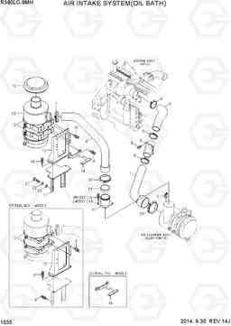 1035 AIR INTAKE SYSTEM(OIL BATH) R380LC-9MH, Hyundai
