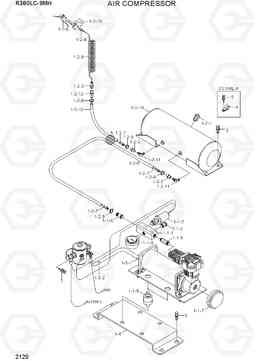 2120 AIR COMPRESSOR R380LC-9MH, Hyundai